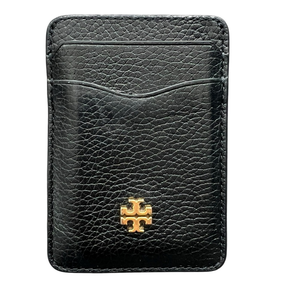 Tory Burch Small Black Leather Card Holder